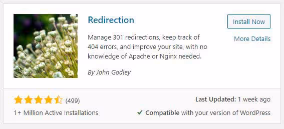 wordpress redirection plugin